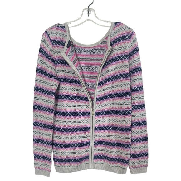 Talbots multicolored scoopneck sweater. Size medium GUC - Picture 6 of 10